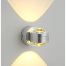 Luminária de parede LED de 6W, formato de meia esfera, luz branca quente, para uso interno em quartos, corredores e salas de estar. Montagem