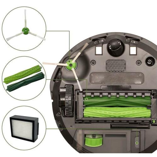 Αξεσουάρ υψηλής απόδοσης iRobot Roomba, Εύκολη εγκατάσταση, ανταλλακτική πλευρική 2