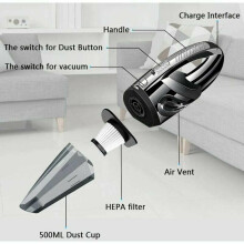 Aspirateur sans fil Ă aspiration puissante, mini aspirateur portable pour la maison et la voiture, filtre lavable et nettoyage multifonctionnel,