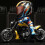 (Blue) Q Version Motorcycle Action Figure - Transforming Model with Movable Joints 5