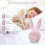 Réveil lapin mignon avec veilleuse, fonction snooze, réveil programmé, format 12/24 heures 2