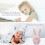 Réveil lapin mignon avec veilleuse, fonction snooze, réveil programmé, format 12/24 heures 3