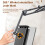Bed Tablet Stand, 360 Degree Rotating Adjustable Phone Holder for Desk and Bedside Use 3