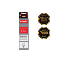 Activejet AC-G490C Ink cartridge (replacement for Canon GI-490C; Supreme; 70 ml; 7000 pages  cyan)