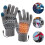 Heated Gloves with Switch, 3-Level Temperature Control, Grey, Windproof Winter Gloves for Outdoor Use 2