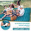 Inflatable Camping Sleeping Mat, 9cm Thick Ultra-Light Mat with Pillow, Self-Inflating Waterproof Foldable Sleeping Pad 4