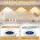 3 Pack Under Cabinet LED Light, USB Rechargeable, Dimmable with 3 Color Temperatures, Touch and Remote Control, Magnetic 5