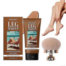 (K3) Beauty Body Coverage Perfector & Makeup Brush, Waterproof Leg & Body Makeup Foundation, No Transfer Tattoo Cover Up Makeup Concealer