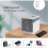 Mini ventilateur blanc USB, 3 vitesses brume + veilleuse pour chambre 1