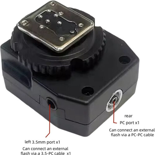 TTL-Blitzschuhadapter-Verlängerungshalterung für  High Speed Sync PC-Blitzgeräte 1