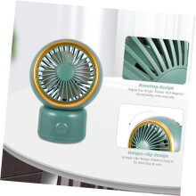 Mini Ventoinha Oscilante USB para Mesa ou Chão Verde