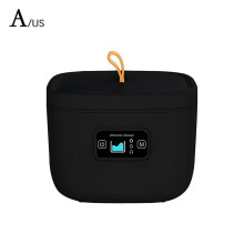 (Black US Plug) Ultrasonic Cleaner for Home Use UV Automatic Cleaning Machine