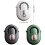 Mini ventilateur taille vert 3500mAh, ABS portable pour travail camping 1