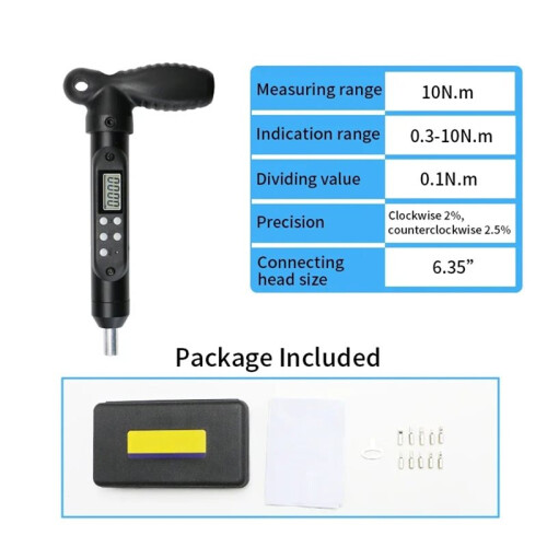Digital Torque Screwdriver with 10 Adjustable Torque Screwdriver Wrench Set for Bicycle Repair and Installation. E 1