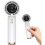 Mini ventilateur blanc rechargeable, écran digital réglable pour extérieur 2