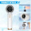 Mini ventilateur blanc rechargeable, écran digital réglable pour extérieur 5