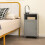 Bathroom Cabinet with Adjustable Shelf, Gray MDF 2