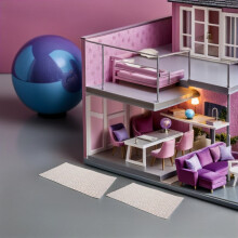 9St Textuur Poppenhuis Behang Zelfklevend Ivoor Wanden DIY