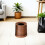 Retro Rattan Afvalbak Met Plastic Voering Badkamer 3