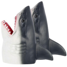 2Pcs Creative Finger Puppet Decorative Shark Puppet Finger Toy Cartoon Shark Toy