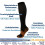 Calze a compressione, 6 paia di calze lunghe a compressione per uomo e donna (calze sportive e da viaggio, comode ed elastiche). Ideali per 6