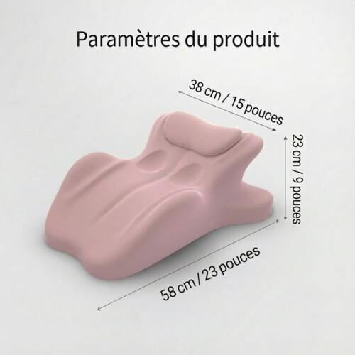 Ergonomic Pillow with 27 Degree Angle, Multifunctional Adjustable Memory Foam Pillow, Pink 1