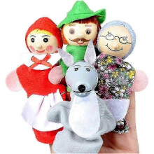 2025 Little Red Riding Hood Finger Puppet Story Toy, Toddler Children's Storytelling Theater Doll (Little Red Riding Hood)