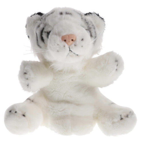 Interactive Hand Puppet Tiger Puppet for Parents Educators Kindergarten Use 22X16X16CM PP Cotton 1Set