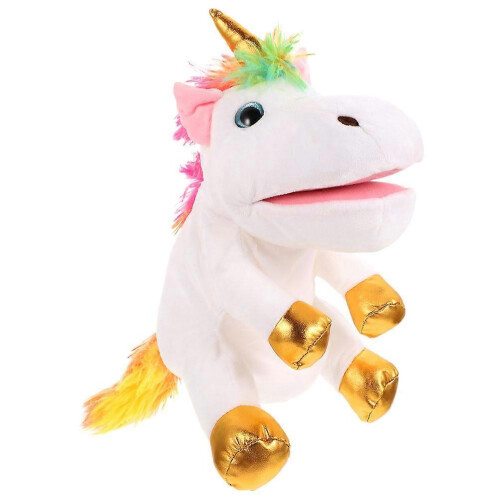 Interactive Unicorn Hand Puppet Storytelling Toy for Kids Plush