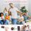 Mini Bluetooth karaokemachine met 2 draadloze microfoons (met stemvervormingseffecten en ledverlichting), draagbare Bluetooth-luidsprekerbox 5