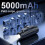 Mini batería externa para iPhone de 5000 mAh y 20 W con 3