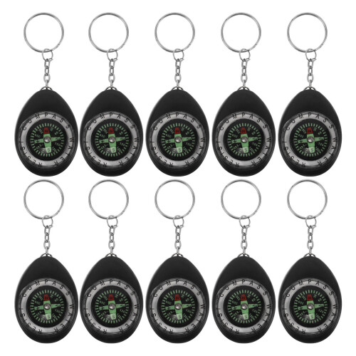 10St Draagbare Pocket Met Sleutelring Voor Outdoor