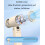 Handventilator, draagbare turboventilator met koelend effect, 3-in-1 handventilator 4
