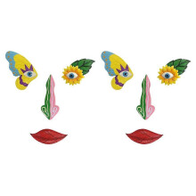 Tree Faces Decor Outdoor, Colorful Funny Outdoor Tree Faces Decor, Backyard Yard Decor, Decor, Garden Whimsical Outdoor
