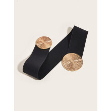 Women's Elastic Waist Belt, 6cm Wide Stretch Belt