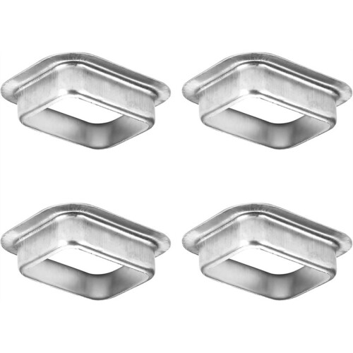 5 cm X 7,5 cm Stuprör i Aluminium, K-Form (4-Pack) 1