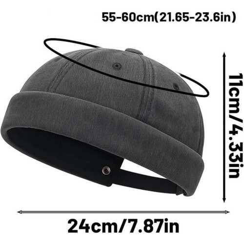 Docker cap, men's docker cap, sailor cap, brimless cap 1