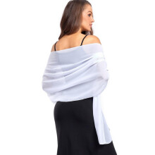 Fashion scarf, elegant chiffon scarf for women – soft stole (1 piece), for evening dresses, weddings & festive occasions