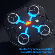 Bluetooth-Musikbox-Trainingsgerät, stoßfest, Lautstärke einstellbar, schwarz, tragbar für Zuhause und unterwegs