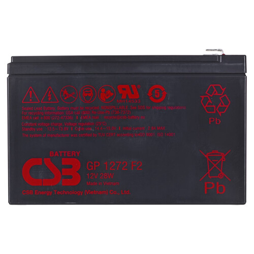CSB GP1272F2 12V 7,2Ah  battery 1