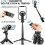 Treppiede per smartphone magnetico 4 in 1 con telecomando Bluetooth, bastone per selfie nero, supporto pieghevole e stabile 5