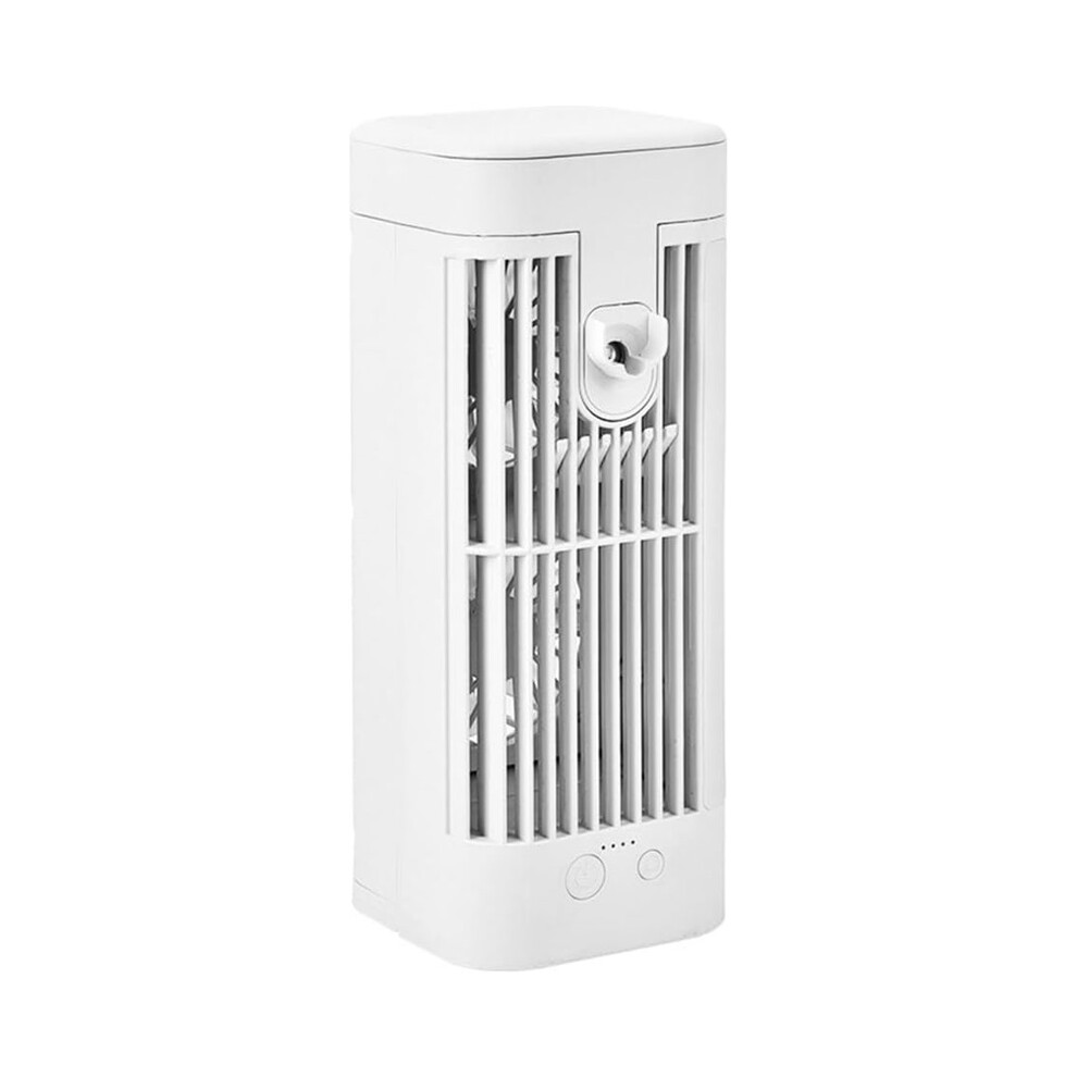 Portable Air Cooler 2400Mah Mist Humidifier Desk Fan With Night Light 8582579622088
