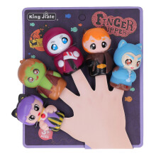 5 PCS Holidays Themed Finger Puppets Colorful Cute Soft Portable Characters Finger Puppets for Halloween Christmas