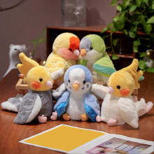 (D) Parrot Hand Puppet Plush Toy – Soft Stuffed Bird – Early Education for Kids & Toddlers Gift