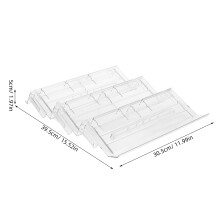 3Duurzame Plastic Display Standaard Voor Gekoelde Voedselpresentatie