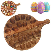 Egg Holder Tray Kitchen Egg Storage Holder Serving Tray Wooden Egg Storage Best