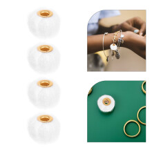 50St Zachte Pom Pom Kralen Met Metalen Gat Voor Creatieve DIY