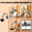 Bed Tablet Stand, 360 Degree Rotating Adjustable Phone Holder for Desk and Bedside Use 4