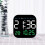 Multifunctional LED Wall Clock with Remote Control, Timing, Countdown, Temperature Display, Blue 5