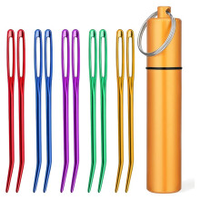 10Pcs Yarn Needles, Darning Needles, Large Eye Weaving Needle, Yarn Needle for Crocheting with Aluminum Storage